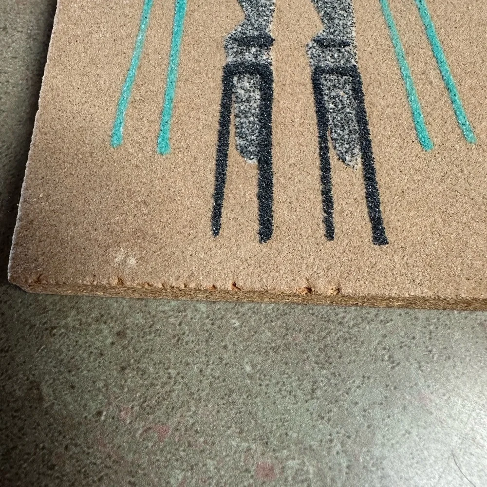 Native American Sand Art 4”x8” Signed by Artist - Picture 6 of 6